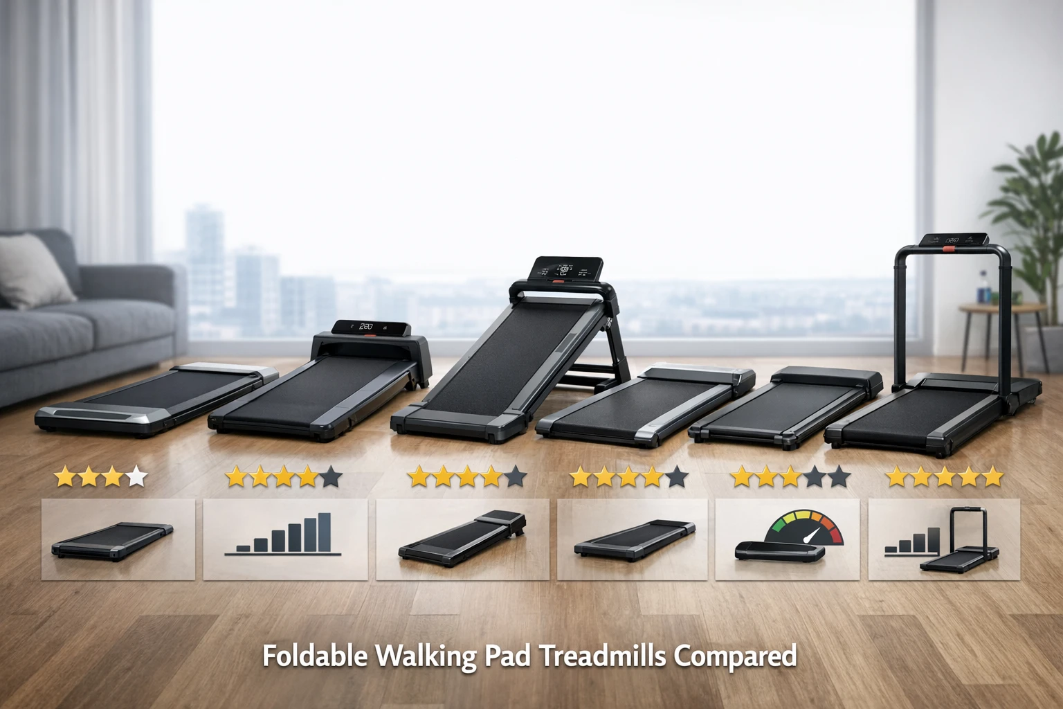 Top Foldable Walking Pad Treadmills Compared