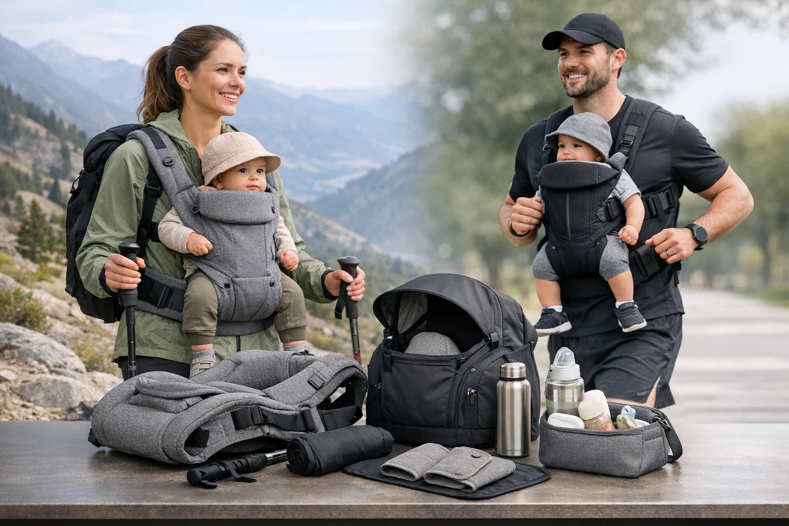 15 Best Ergonomic Baby Carriers & Must-Have Accessories for Active Parents (Hiking, Running & Travel) - ergonomic baby carrie