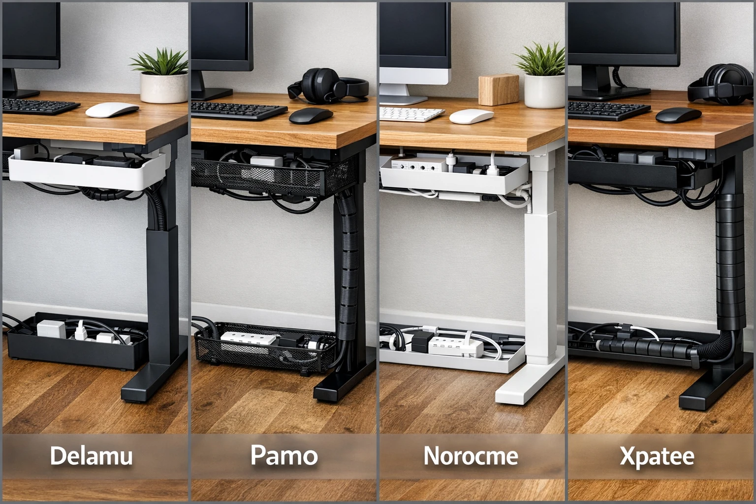Delamu, Pamo, Norocme, Xpatee Cable Management: Detailed Comparison