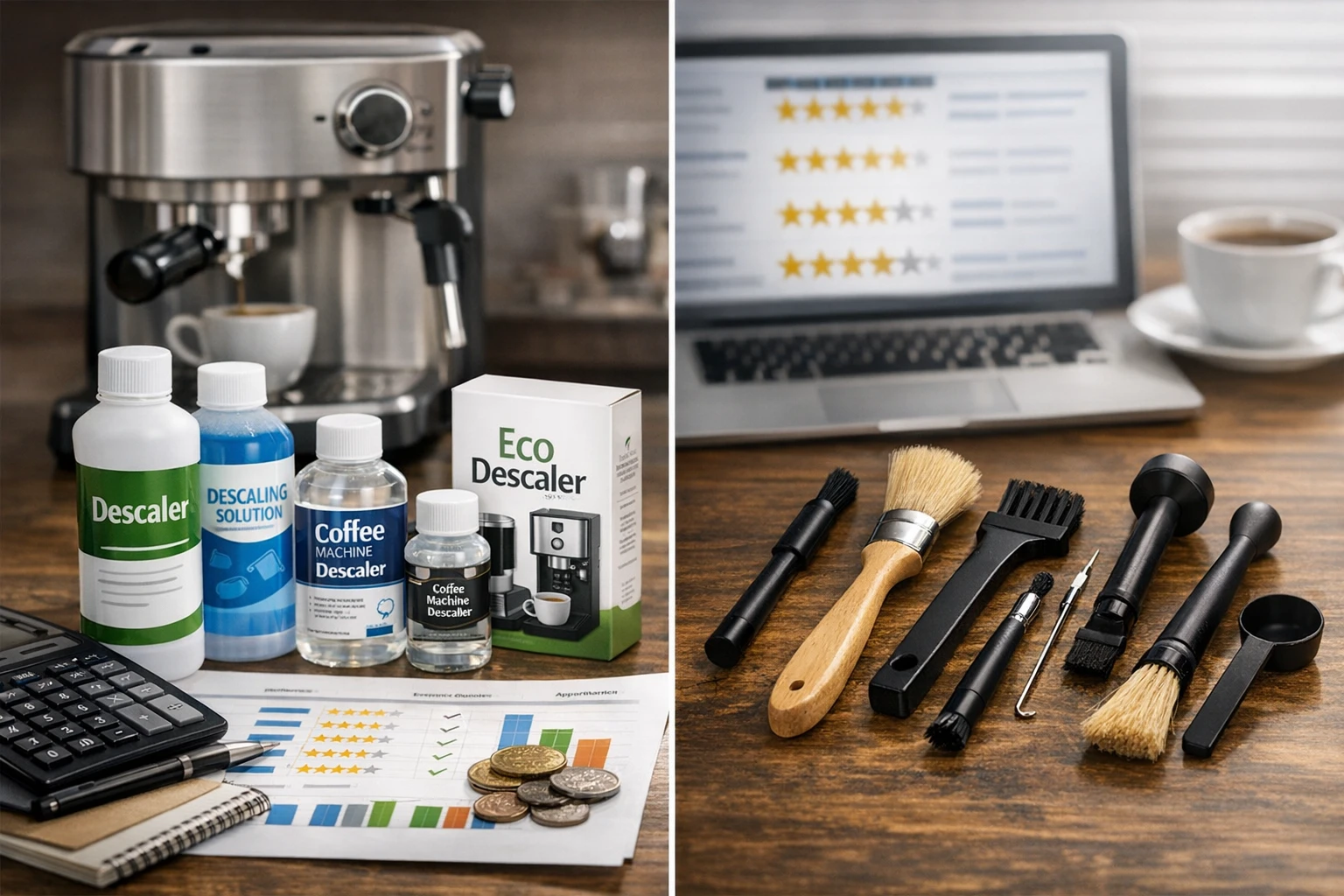 Best Descaling Solutions and Coffee Brushes: Detailed Amazon Comparison