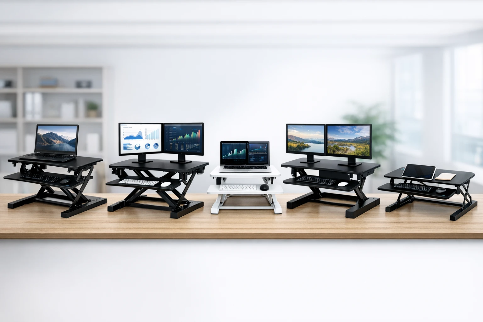 VIVO, Rocelco, JOY Worker, FLEXISPOT Desk Converters Compared