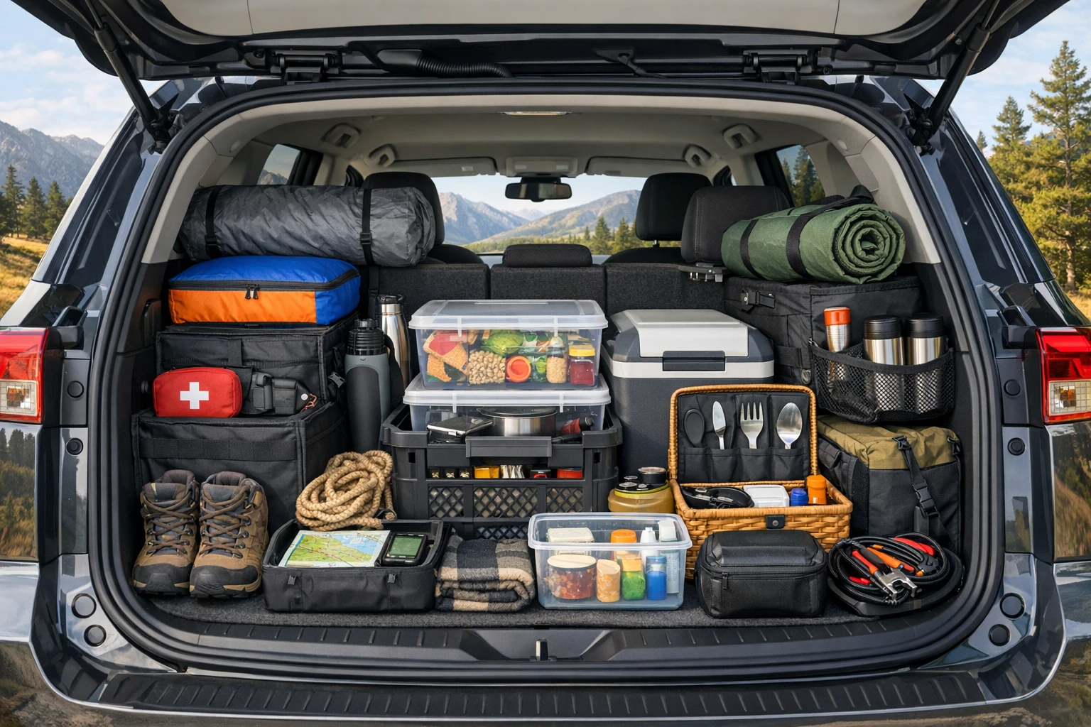 How to Organize Your SUV Trunk for a Week-Long Road Trip