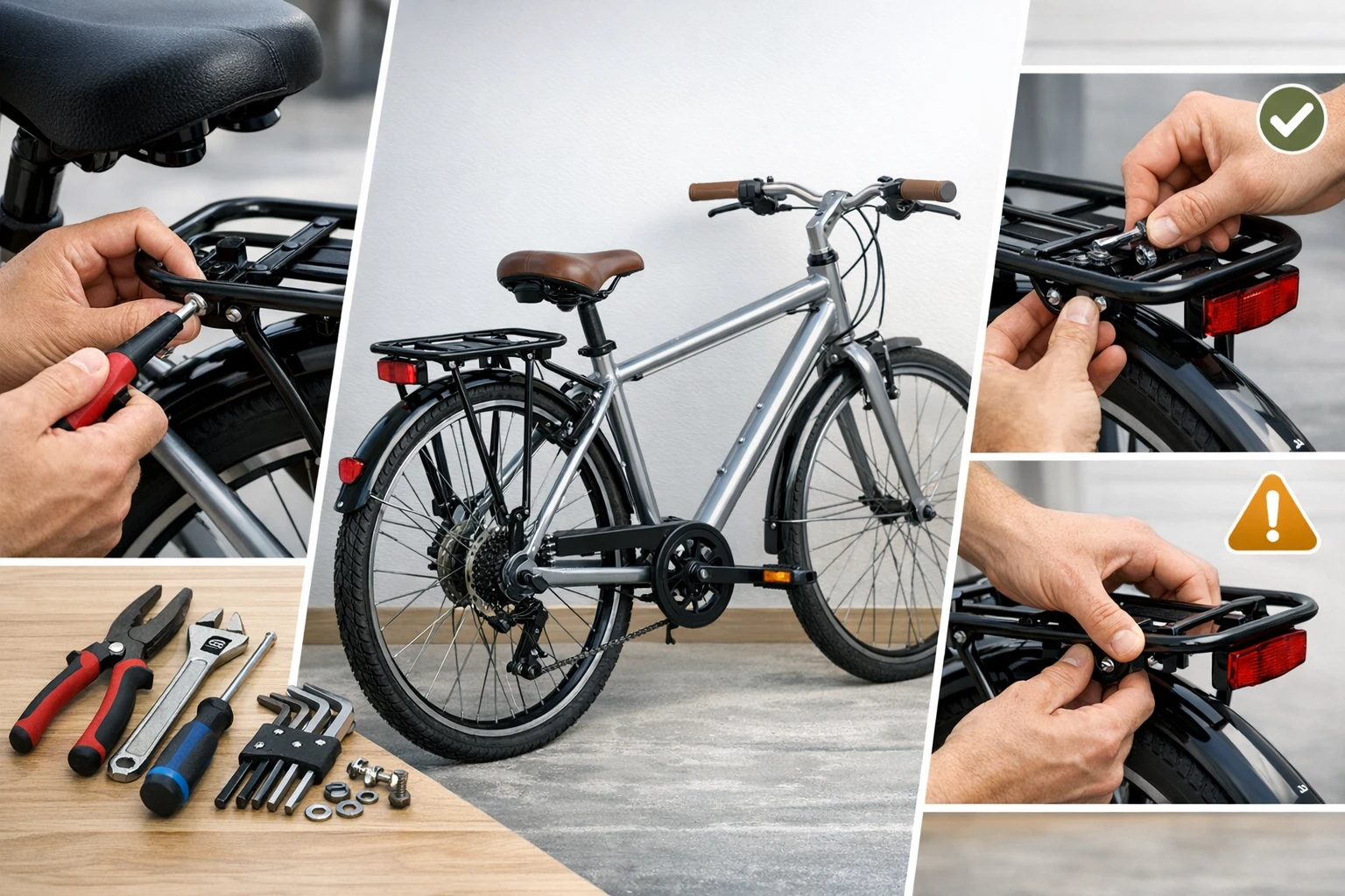 How to Install a Compact Rear Rack on Your City Bike