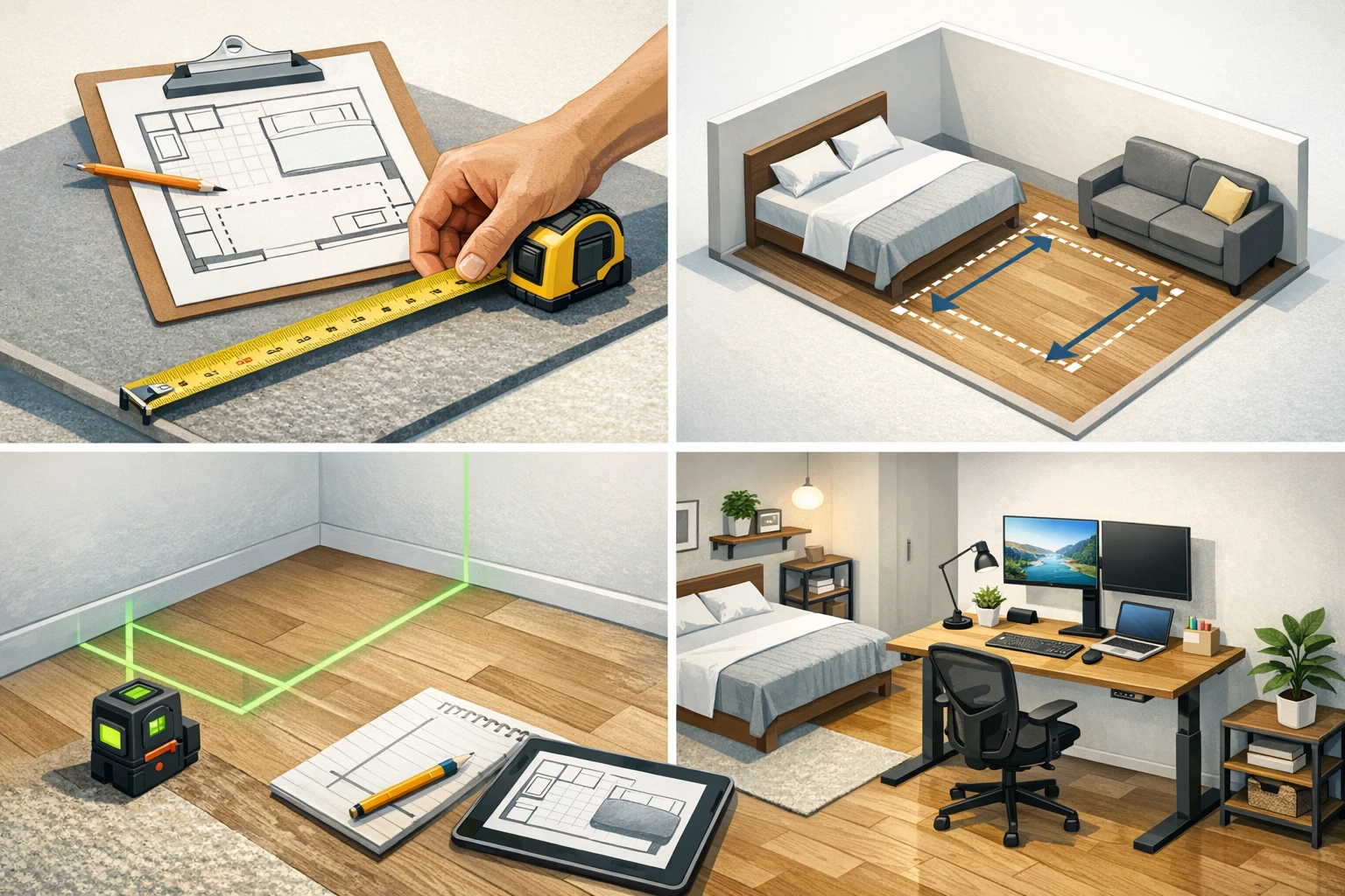 How to Measure Space for a Standing Desk in a Studio Apartment
