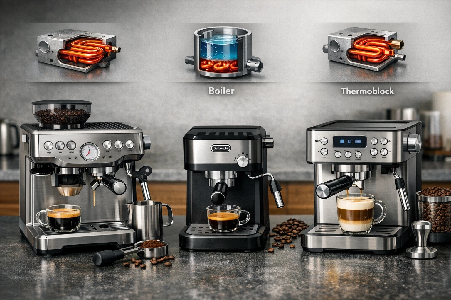 Breville Barista Express vs De'Longhi Stilosa vs CASABREWS CM5418: In‑Depth Comparison