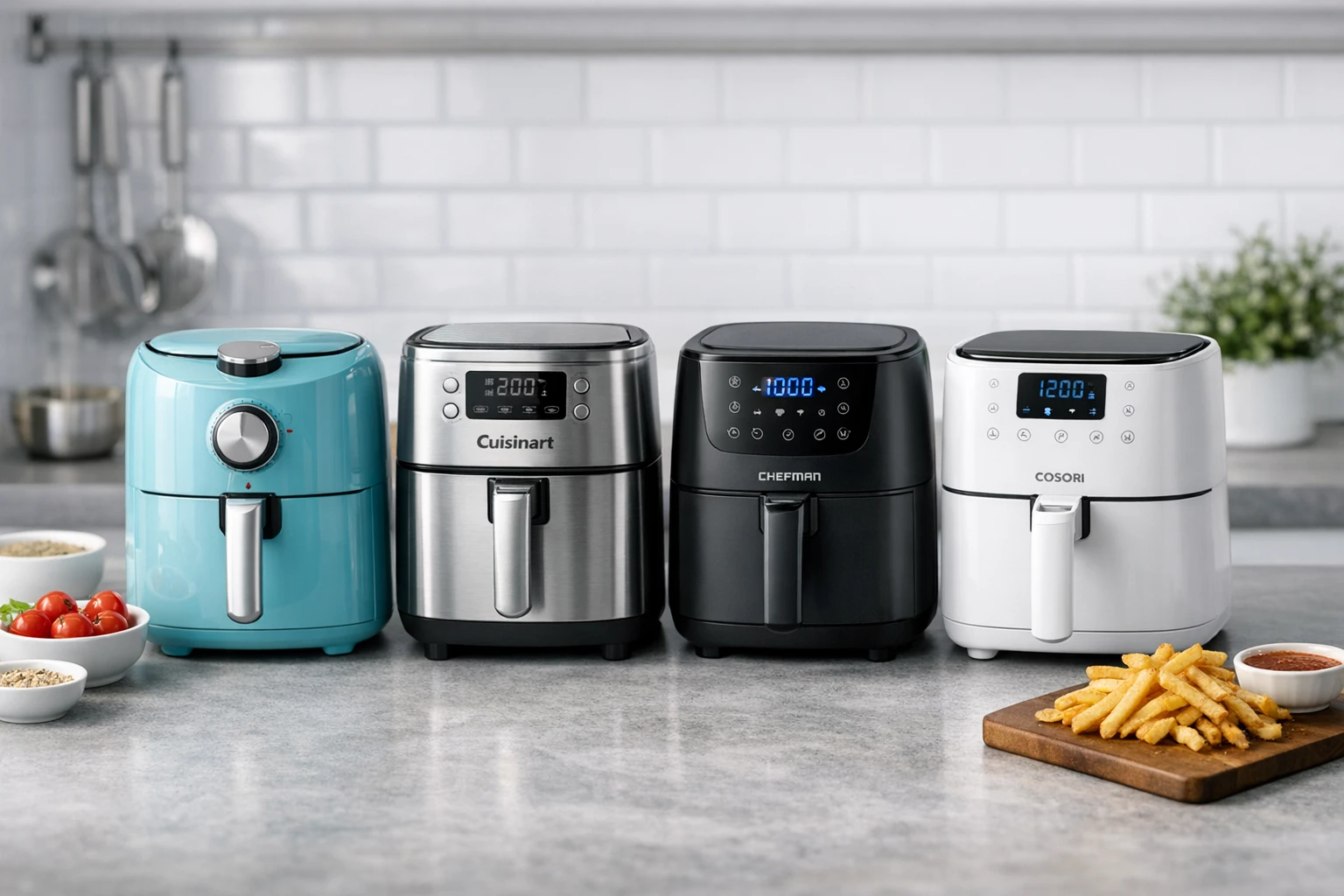 Mini Air Fryer Showdown: Dash, Cuisinart, Chefman, and Cosori Compared