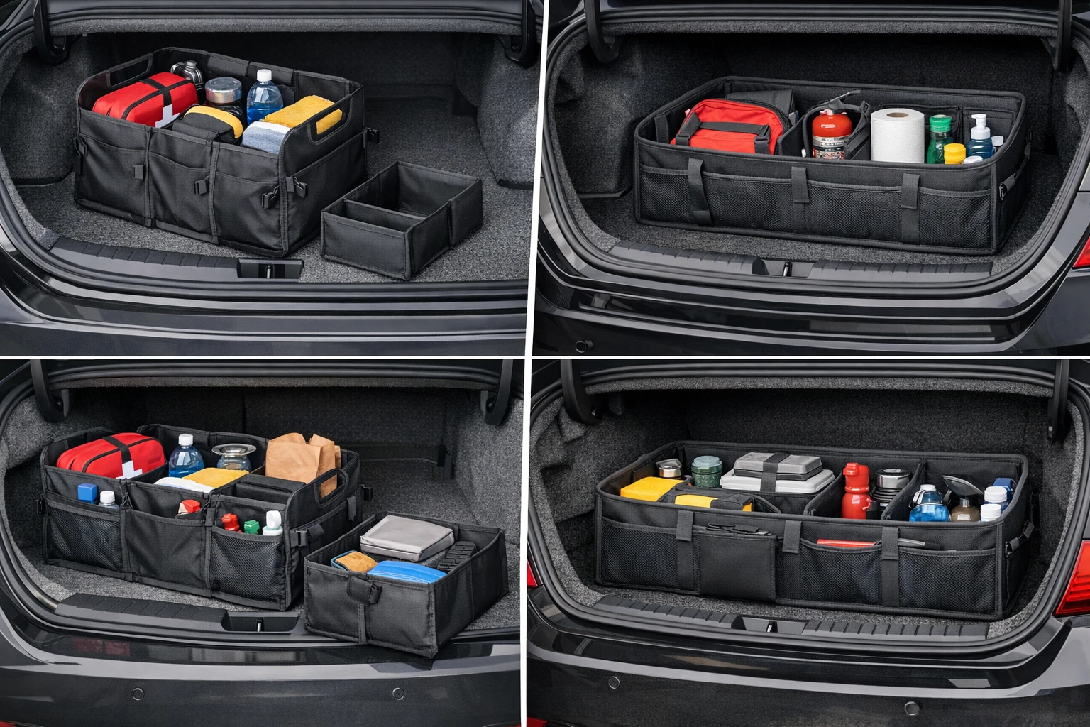 Top Car Trunk Organizers Compared: LIBZAKI, DURABLEZ, TRUNKCRATEPRO & AOPHY