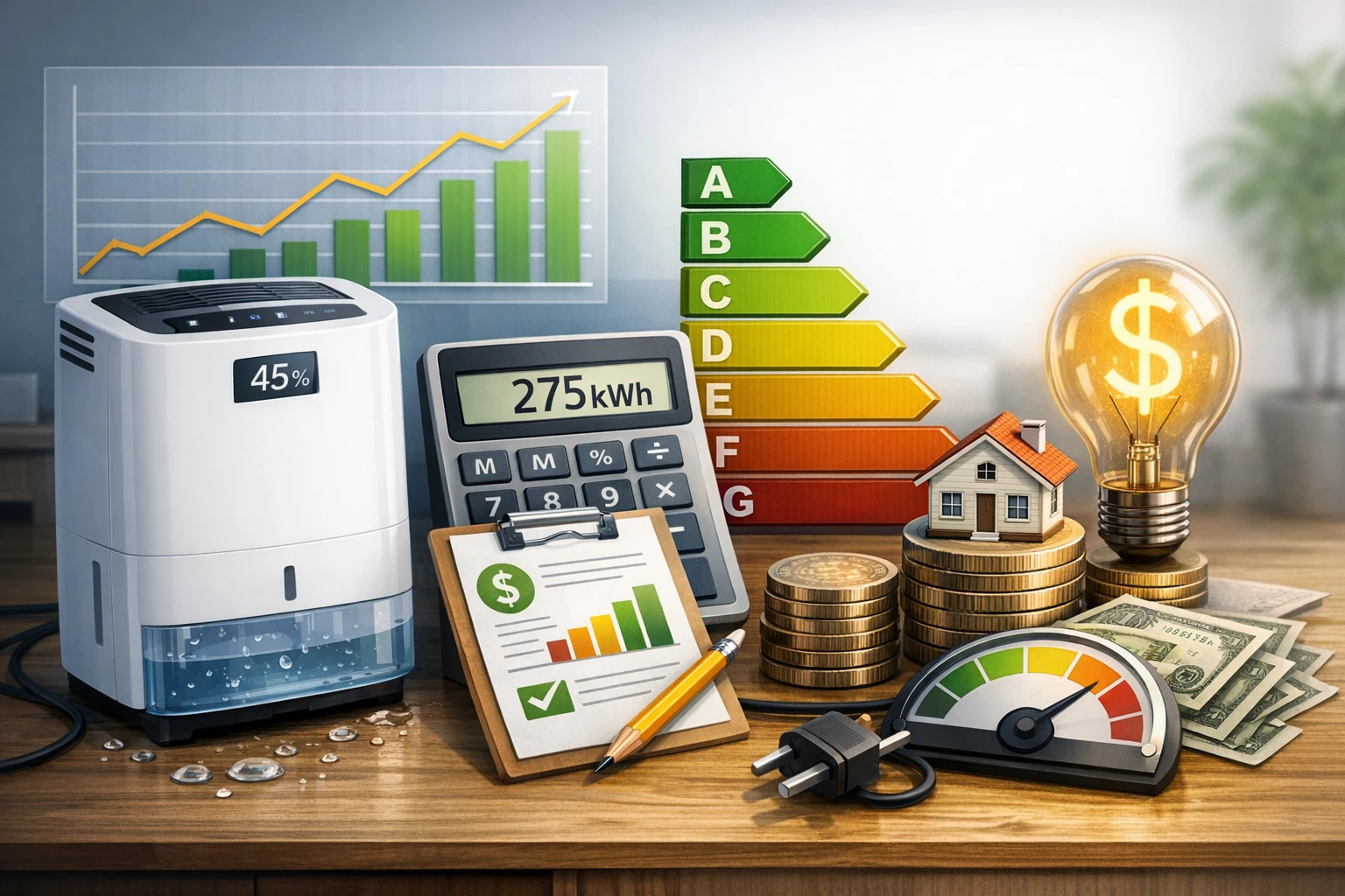 Dehumidifier Energy Consumption Calculator: Complete Guide to Estimating kWh, Costs & Savings
