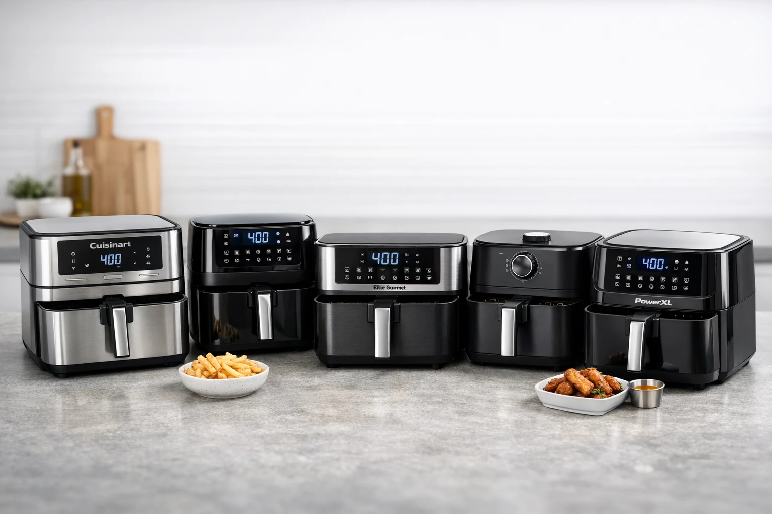 Best Dual Basket Air Fryers Compared: Cuisinart, iceagle, Elite Gourmet, Chefman & PowerXL