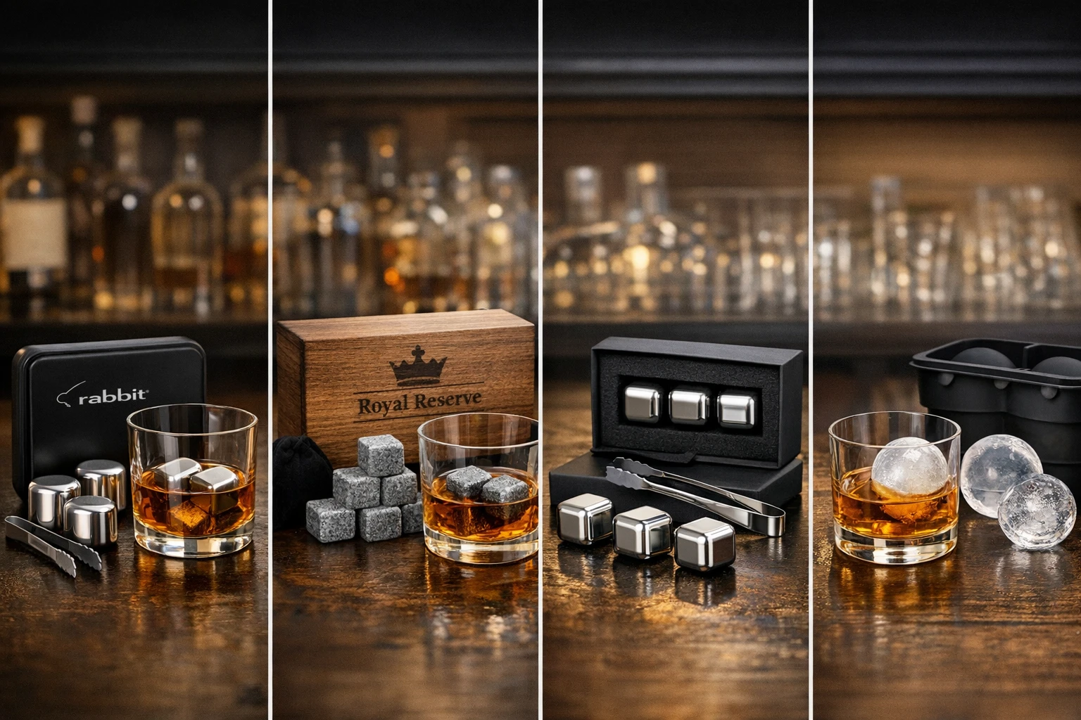 Rabbit vs Royal Reserve vs FIVOENDAR vs FINENUT: Best Whiskey Chilling Solutions