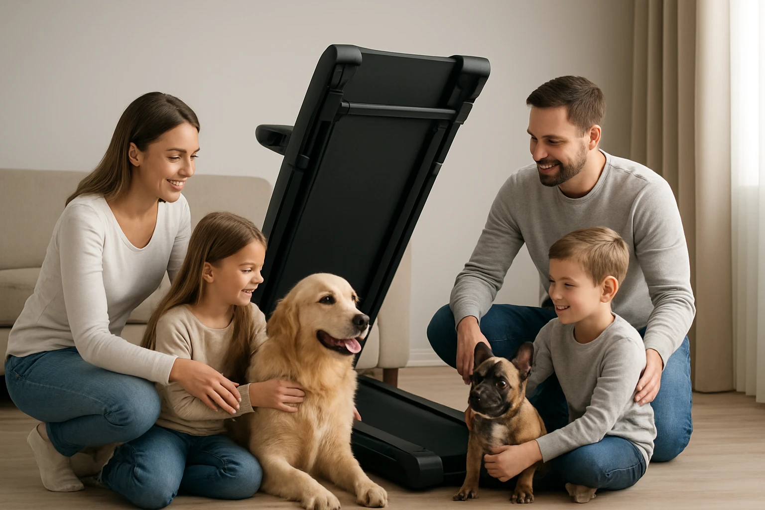 Folding Treadmill Safety Guide for Families with Pets
