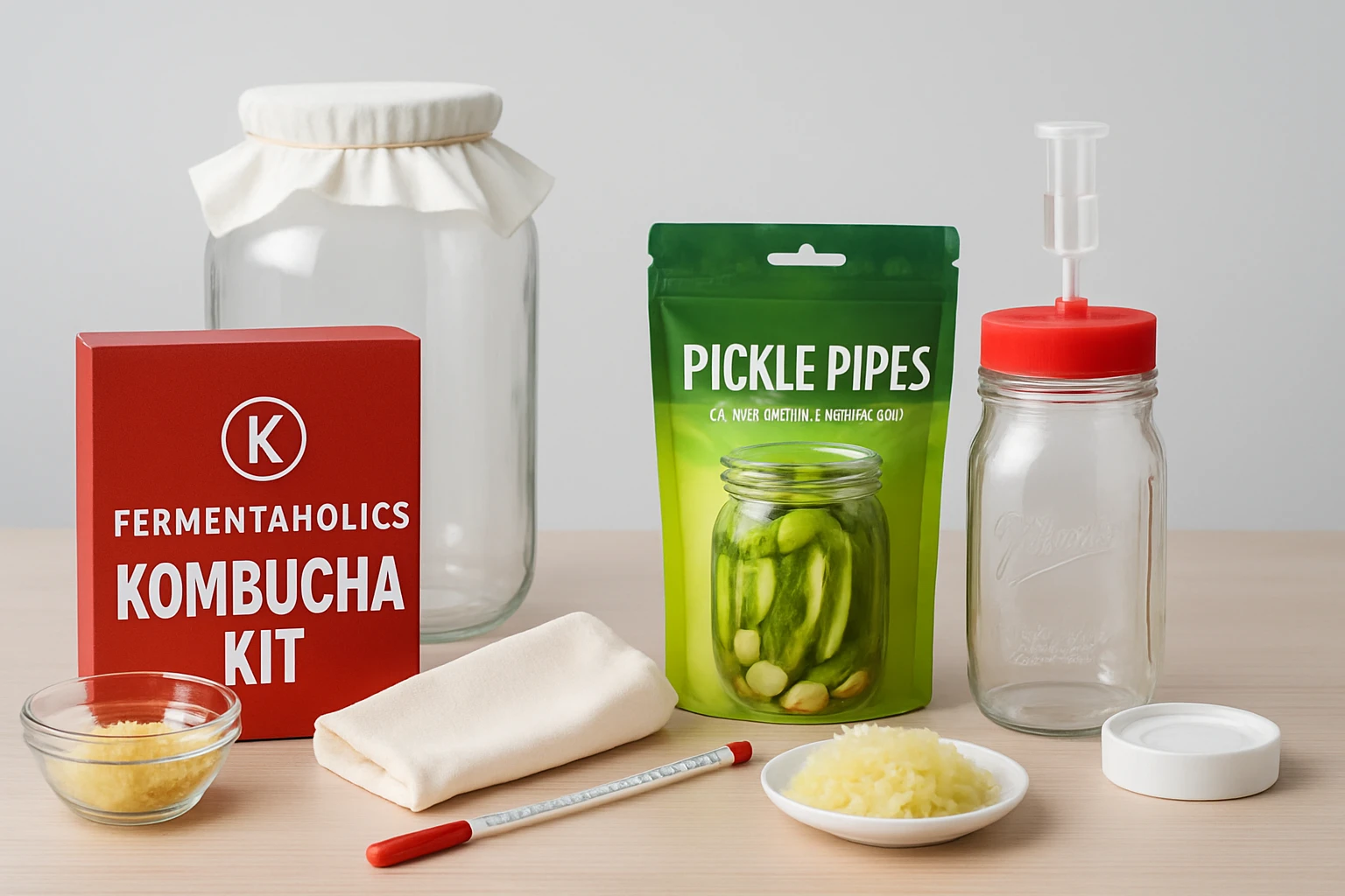 Fermentaholics Kombucha Kits vs Masontops Pickle Pipes – Detailed Comparison