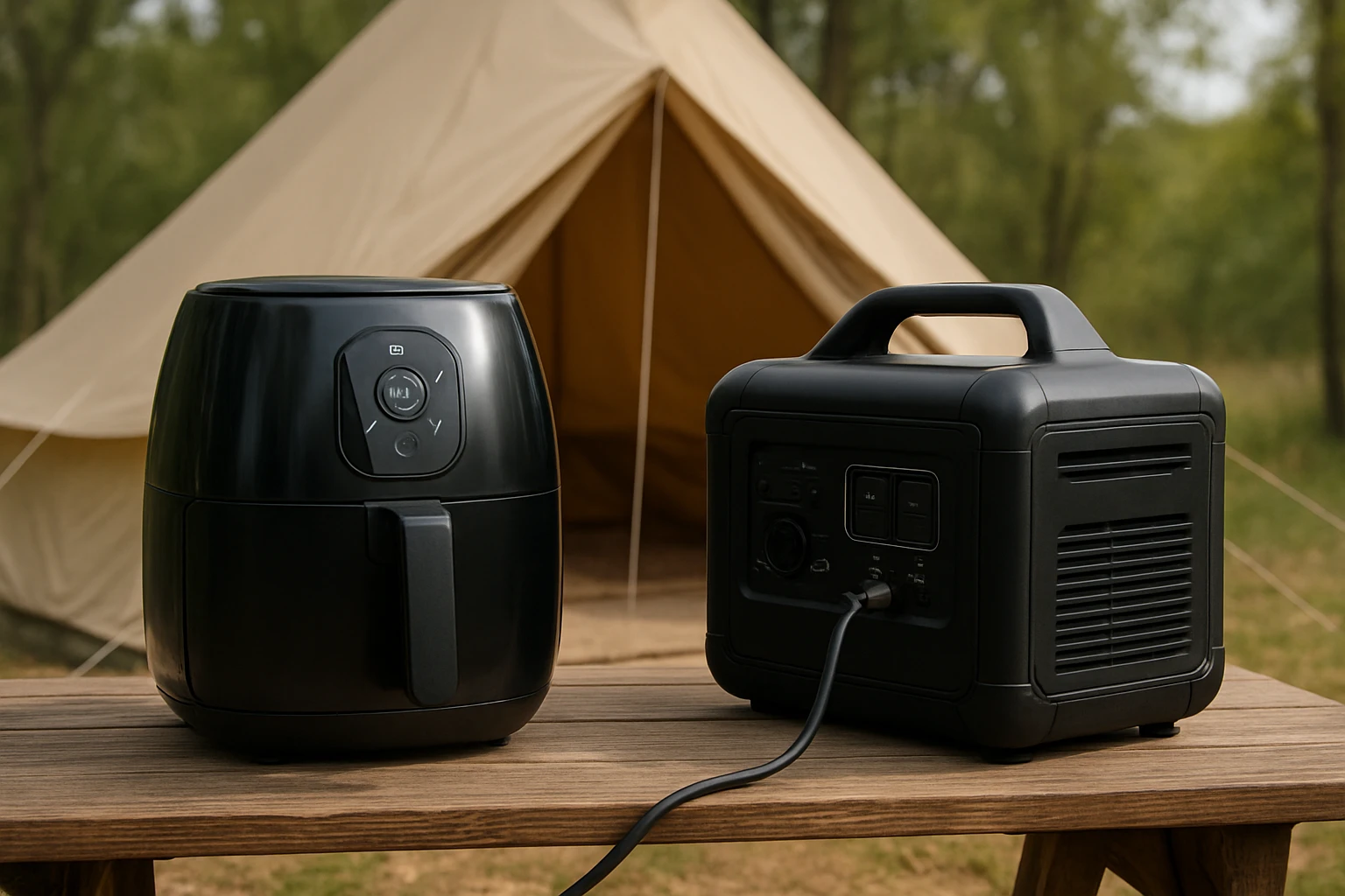 How to Run an Air Fryer on a Generator While Camping