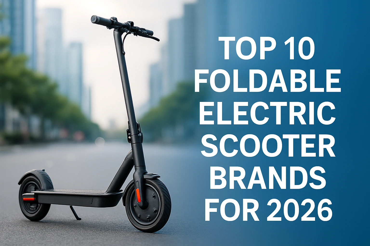 Top 10 Foldable Electric Scooter Brands for 2026