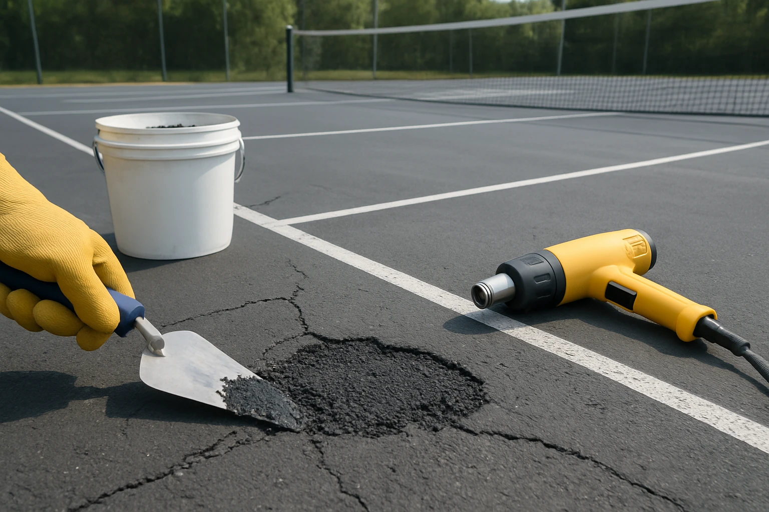 How to Repair an Asphalt Pickleball Court – DIY Guide