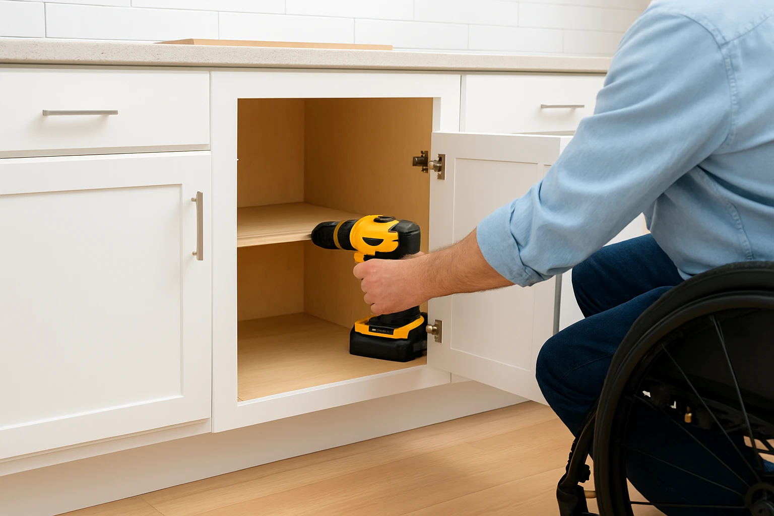 How to Retrofit Cabinets for Wheelchair Access: ADA-Compliant DIY Guide