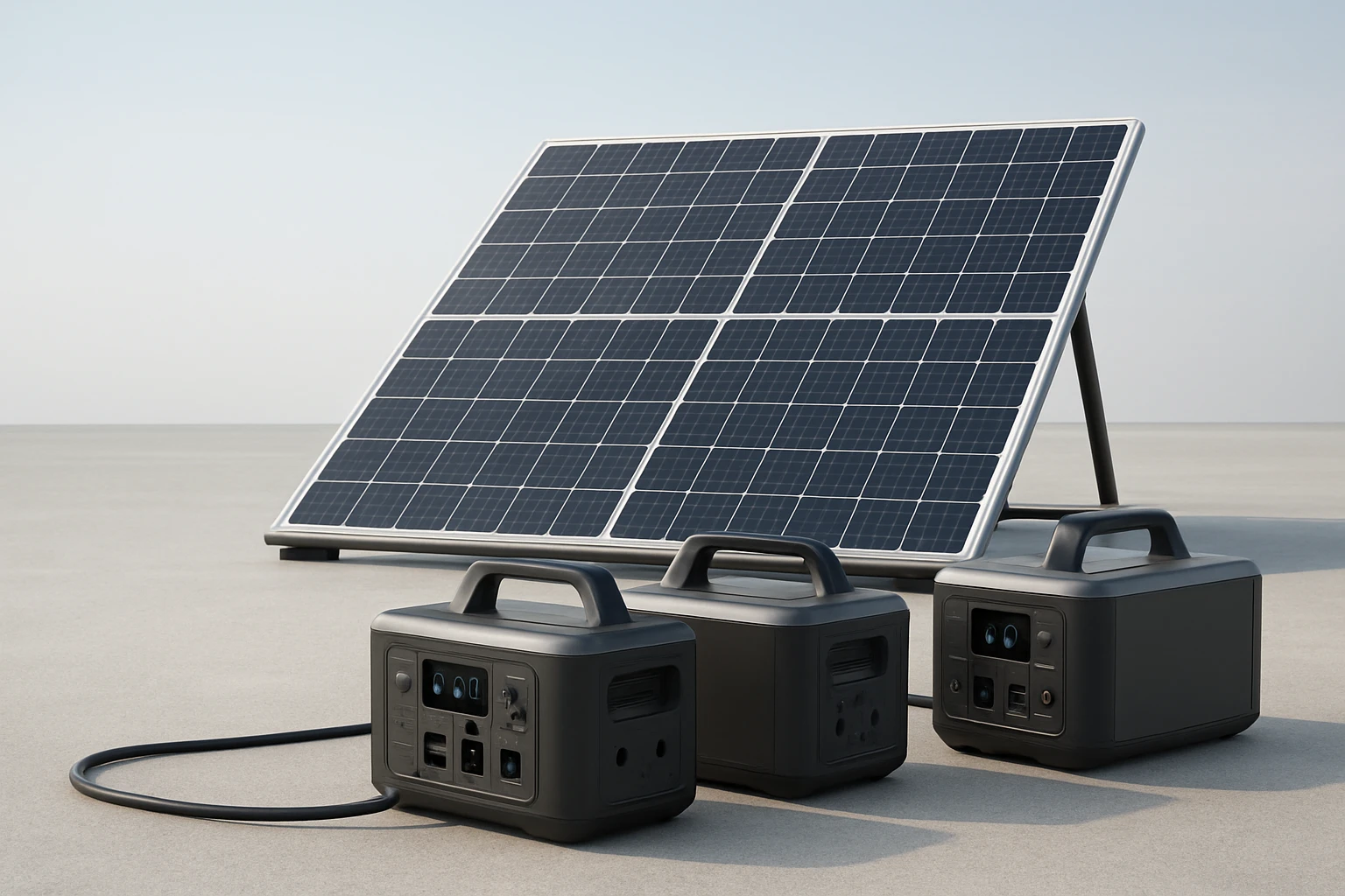 Expand Solar Array to Power Multiple Portable Power Stations
