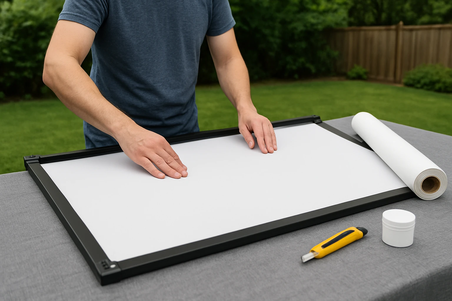 How to Choose Outdoor Projector Screen Material: A Practical Guide