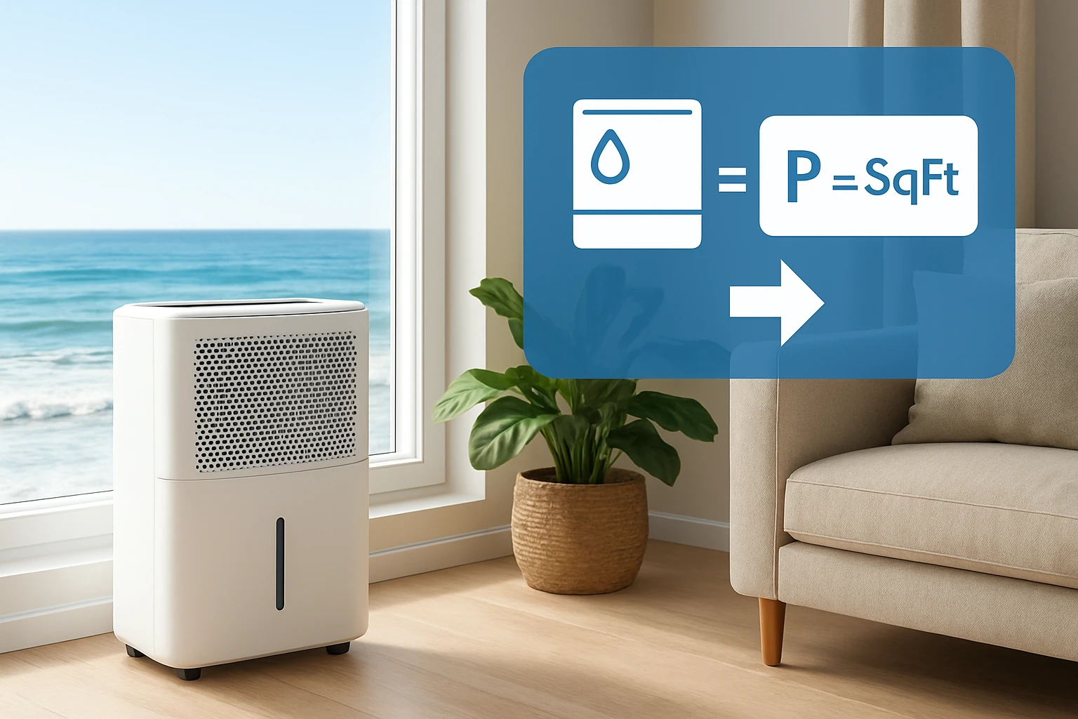How to Size a Dehumidifier for Coastal Homes – Pints/Day & Sq‑Ft Guide