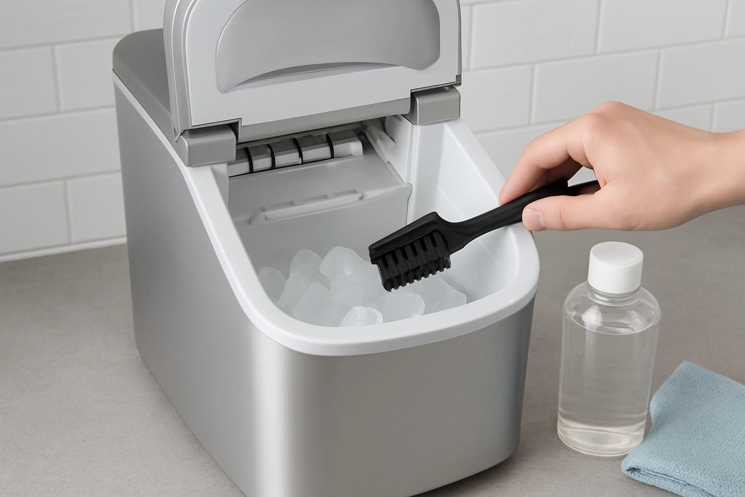 How to Clean and Maintain a Countertop Ice Maker