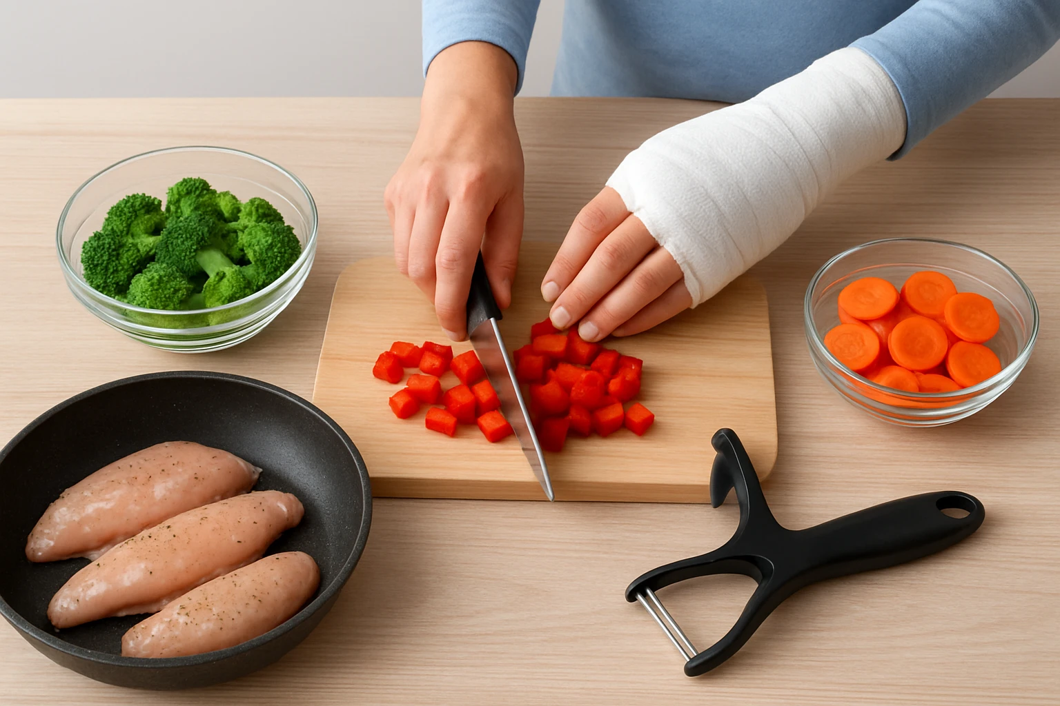 Easy One‑Handed Meal Prep After Hand Surgery