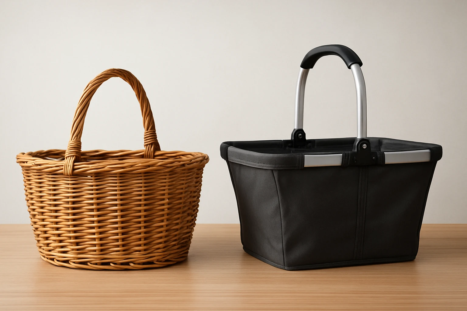 StorageWorks Wicker Basket vs RSVP Collapsible Market Basket Review