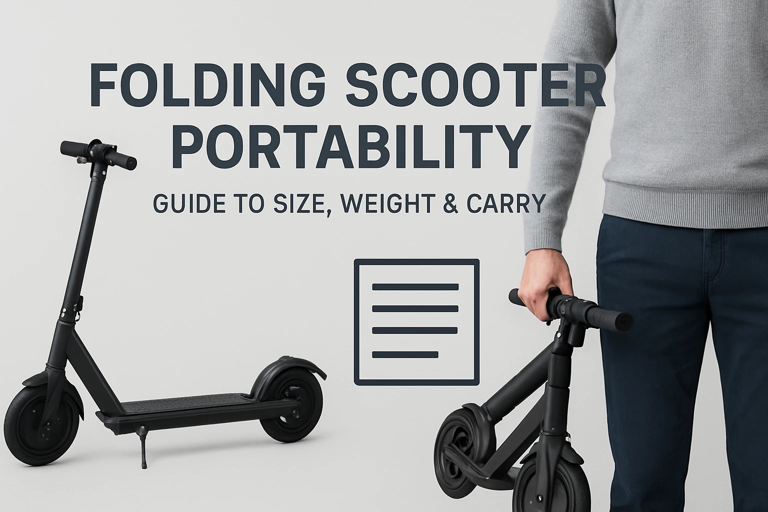 Folding Scooter Portability: Guide to Size, Weight & Carry