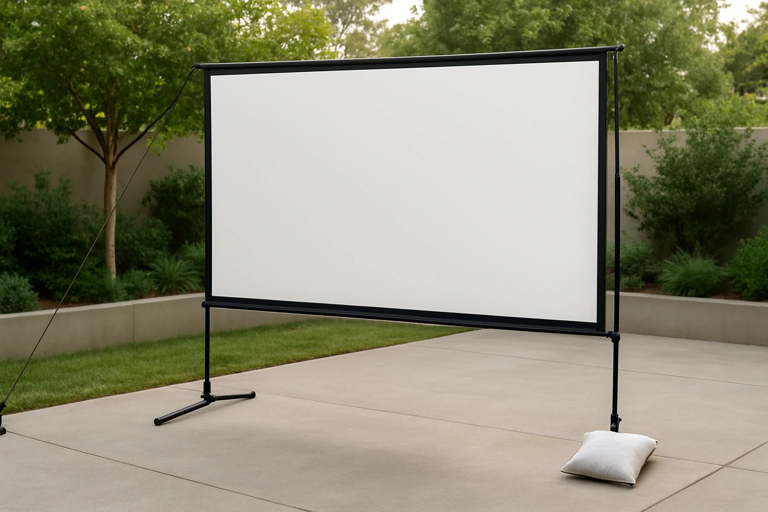 How to Anchor a Portable Outdoor Projector Screen in Wind: 7 Easy DIY Methods
