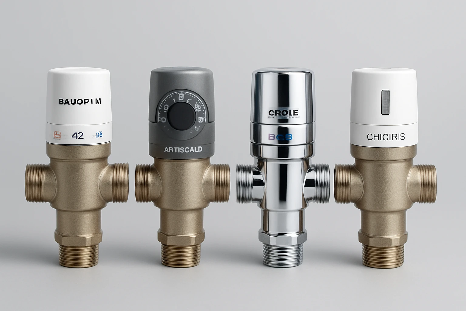 Thermostatic Mixing Valves Comparison: BAUOPLM, Antiscald, GROHE, and CHICIRIS