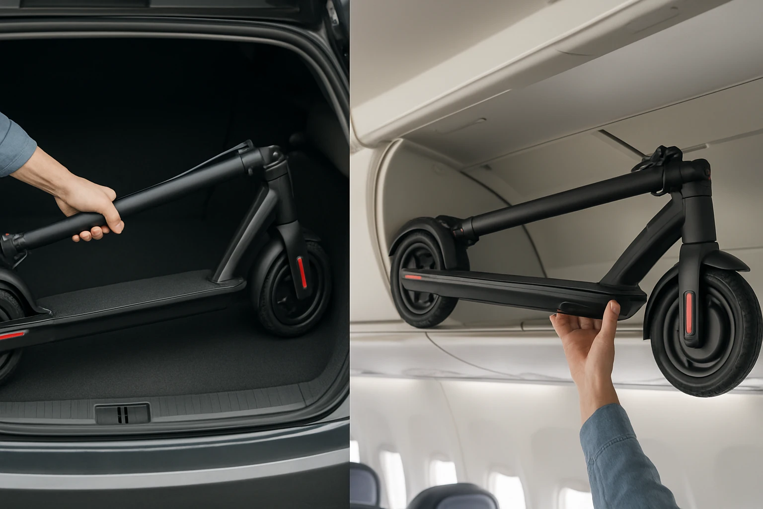 How to Pack a Folding E‑Scooter in a Car Trunk or on a Plane
