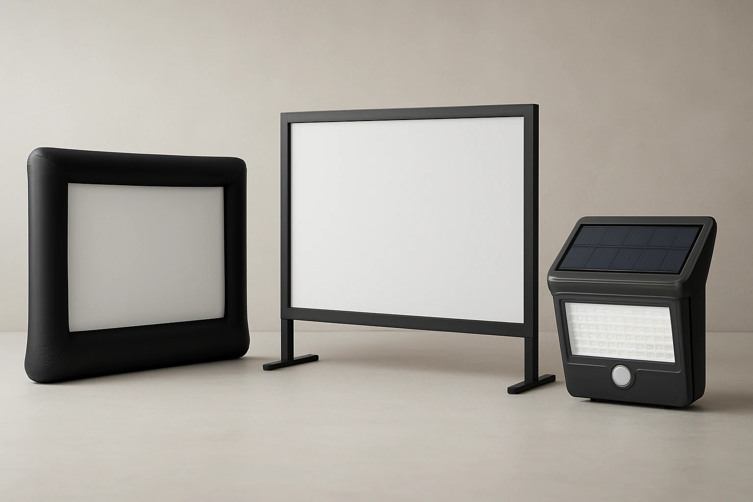 XHYCPY Inflatable Screen vs TOWOND Outdoor Screen vs HMCITY Solar Lights Review