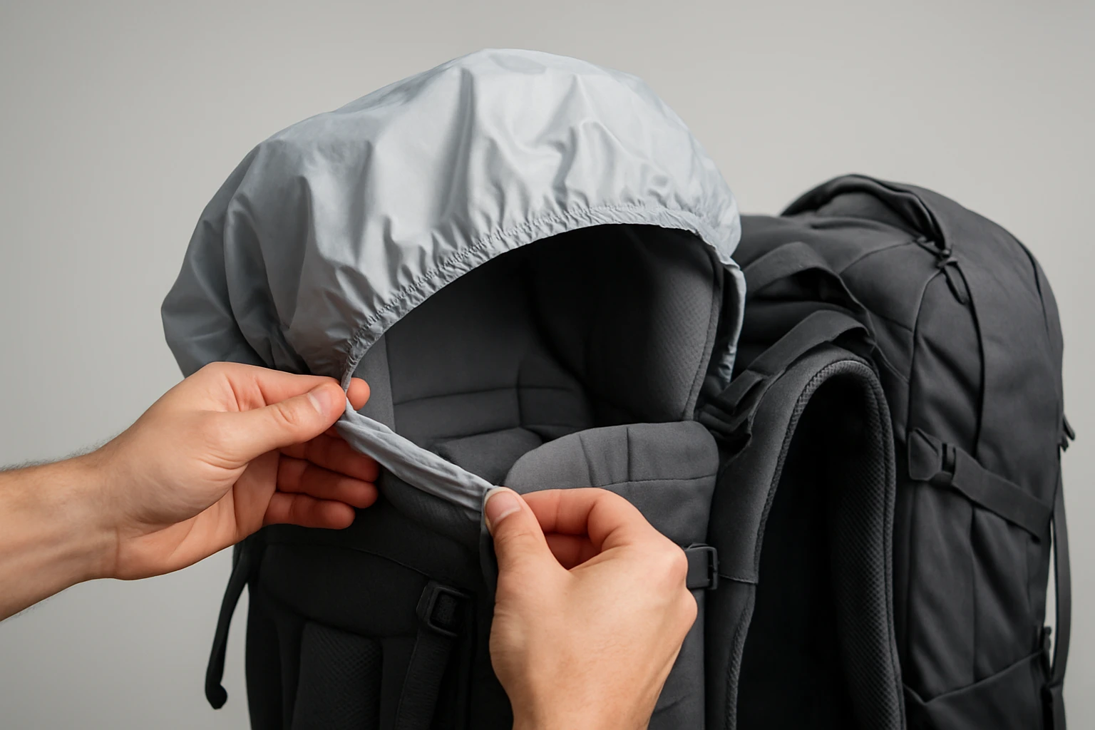 How to Securely Attach a Rain Cover to a Baby Carrier and Hiking Pack
