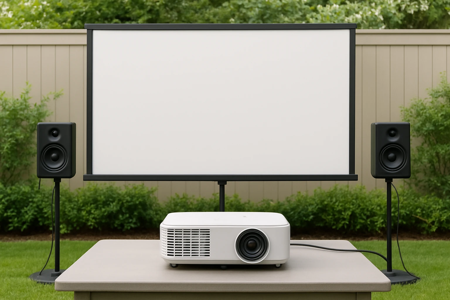 How to Wire Multiple Speakers for an Outdoor Movie Night