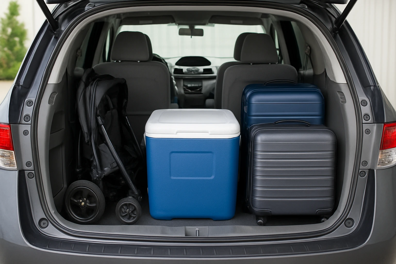 How to Pack a Stroller, Cooler, and Luggage in Your Minivan Trunk