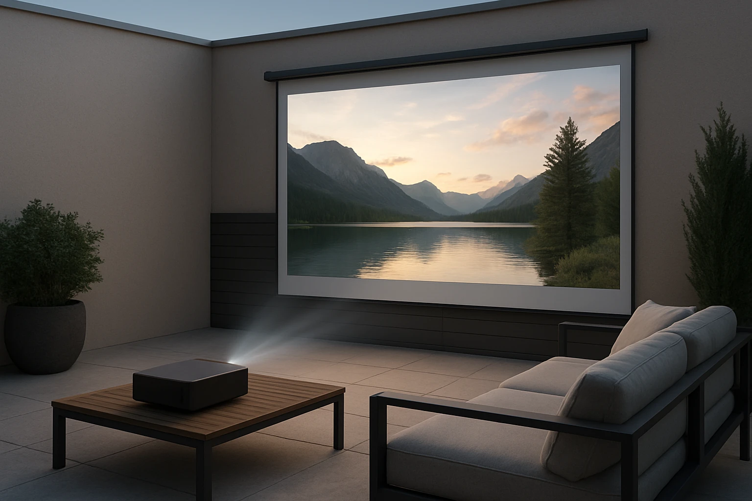 How to Improve Projector Contrast on Your Patio