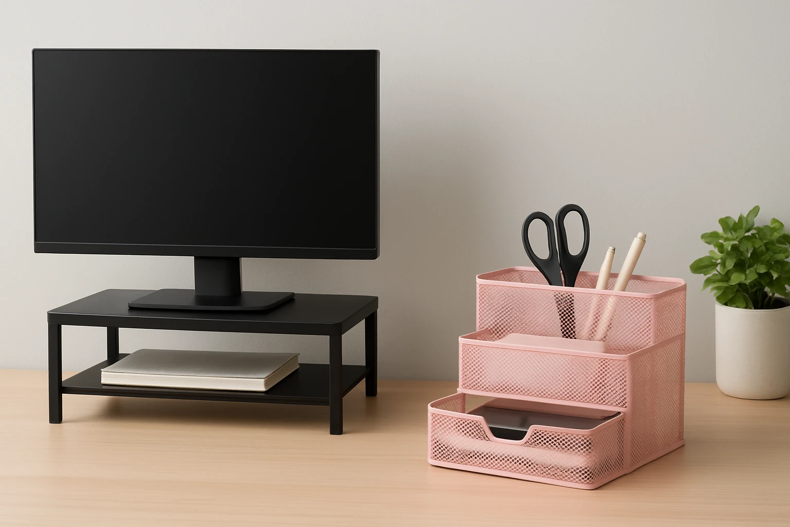 OPNICE Monitor Stand vs Marbrasse Mesh Desk Organizer: In‑Depth Comparison