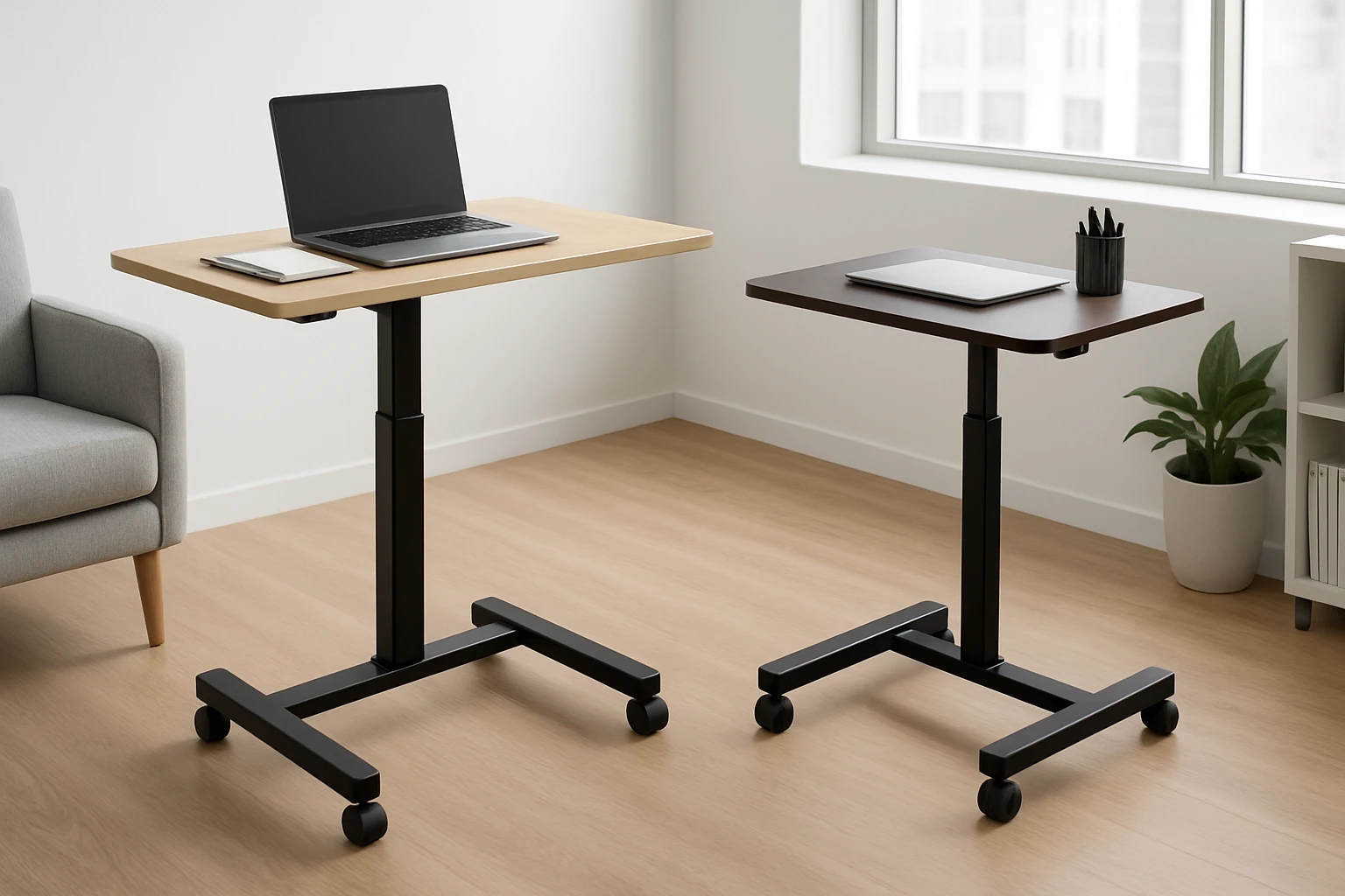 Amztabler vs DUMOS: Detailed Comparison of Small Rolling Standing Desks
