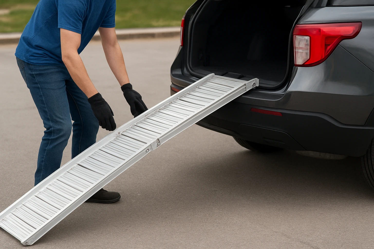 How to Set Up a Portable Ramp for SUVs, Trucks, and Sedans
