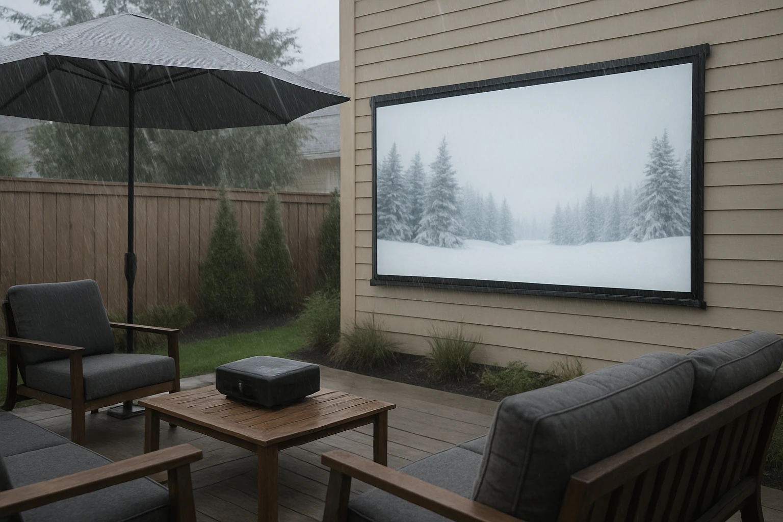 How to Winter‑Proof and Rainproof Your Backyard Movie Setup