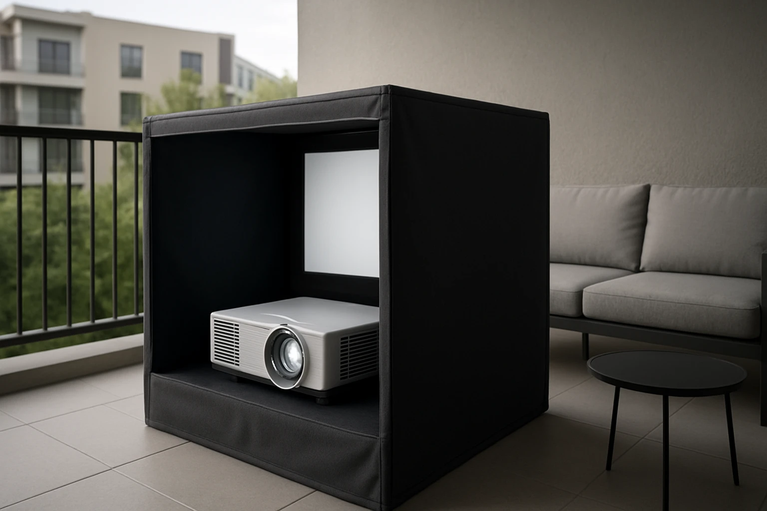 How to Build a DIY Blackout Enclosure for Your Balcony Projector