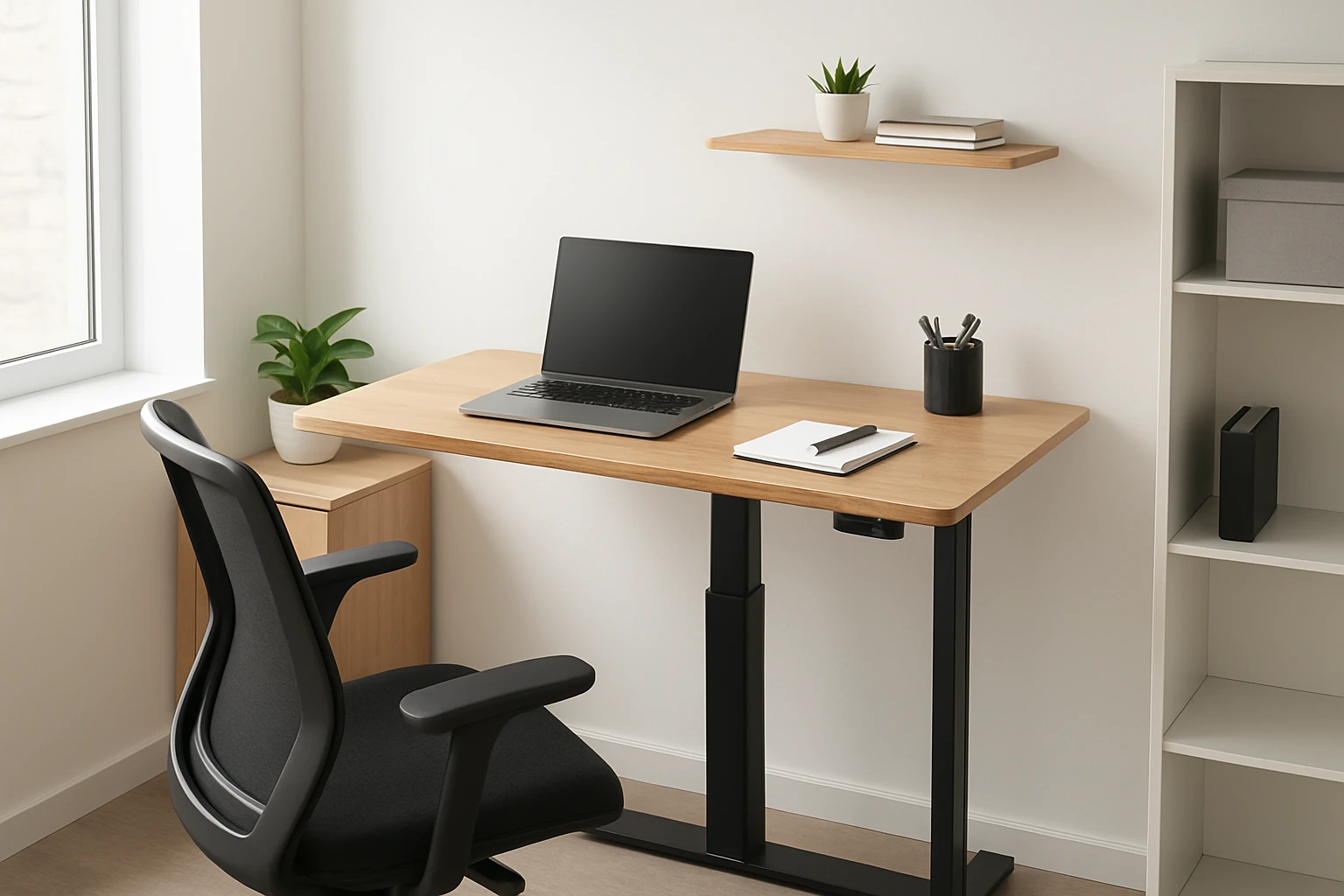 How to Arrange a Left-Handed Standing Desk in a Small Office
