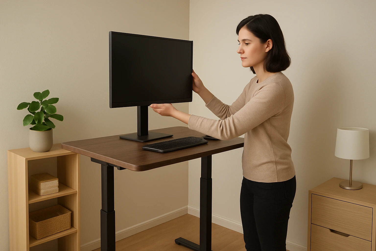 How to Set Up a Standing Desk in a Small Room for Short People