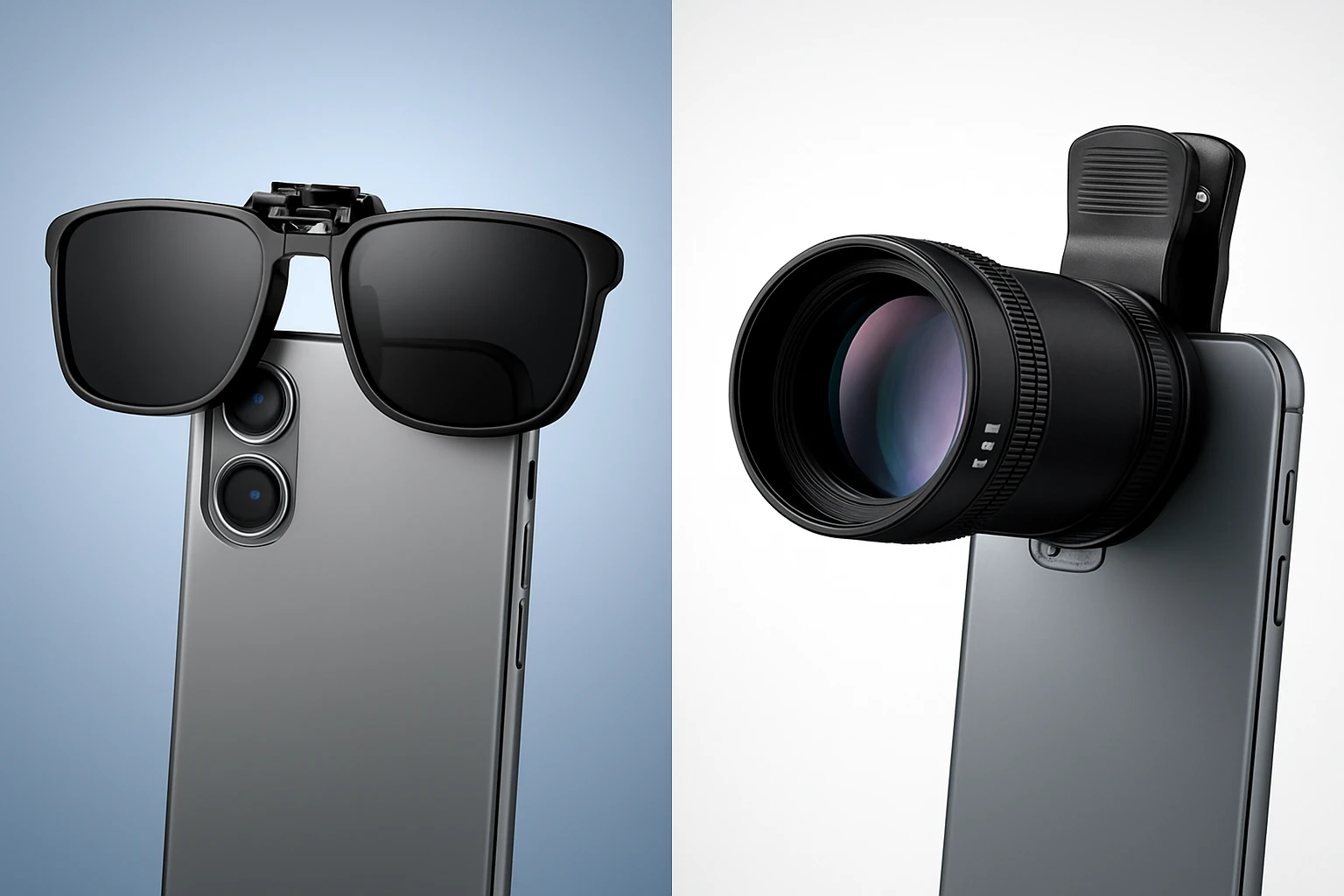 CAXMAN Clip‑On Sunglasses vs NEEWER Telephoto Phone Lens: Detailed Comparison