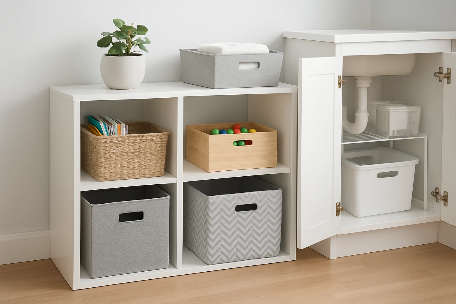 Modular Organizer Layout for Shared Family Use