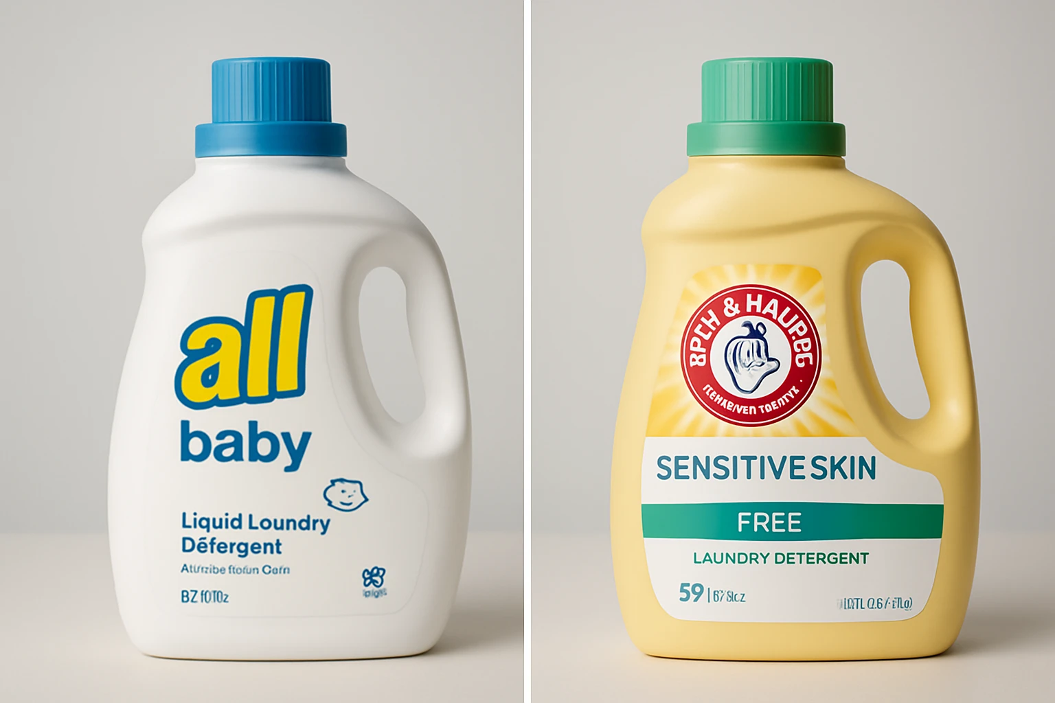 all Baby vs Arm & Hammer Sensitive Skin Laundry Detergent Comparison