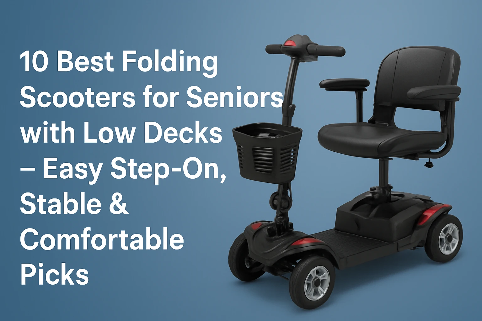 10 Best Folding Scooters for Seniors with Low Decks – Easy Step‑On, Stable & Comfortable Picks