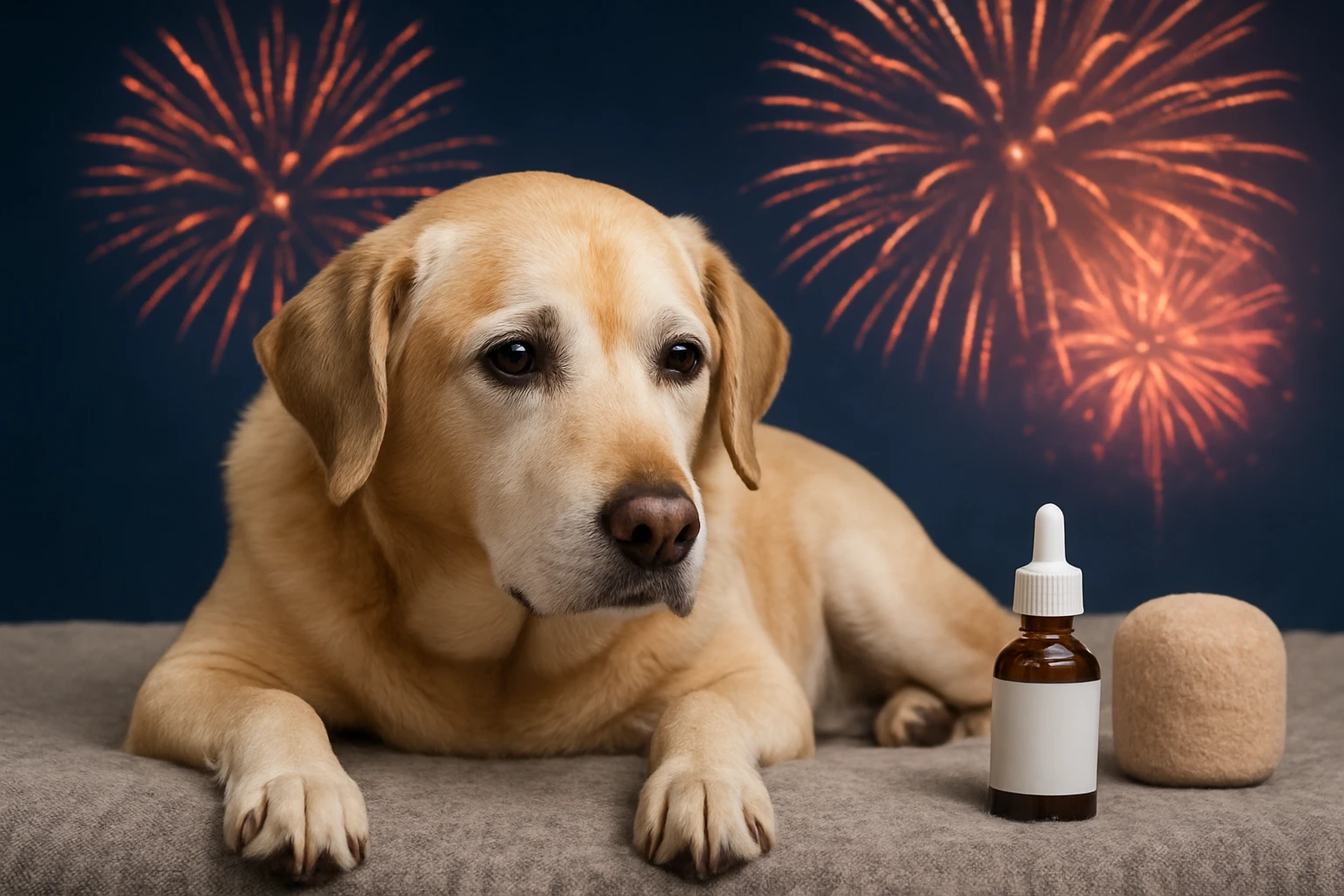 How to Calm a Senior Dog During Fireworks: Vet Guide