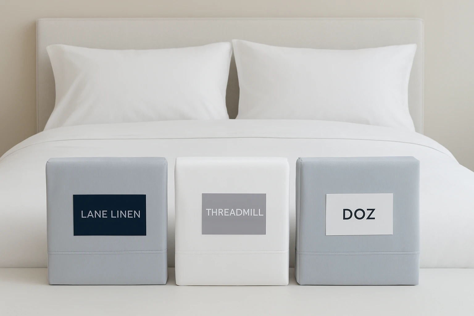 LANE LINEN vs Threadmill vs DOZ: Queen Sheet Set Comparison