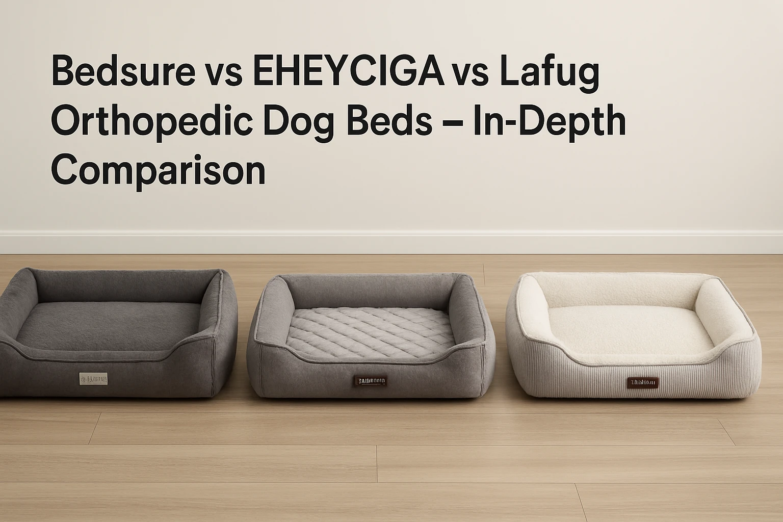 Bedsure vs EHEYCIGA vs Laifug Orthopedic Dog Beds – In‑Depth Comparison
