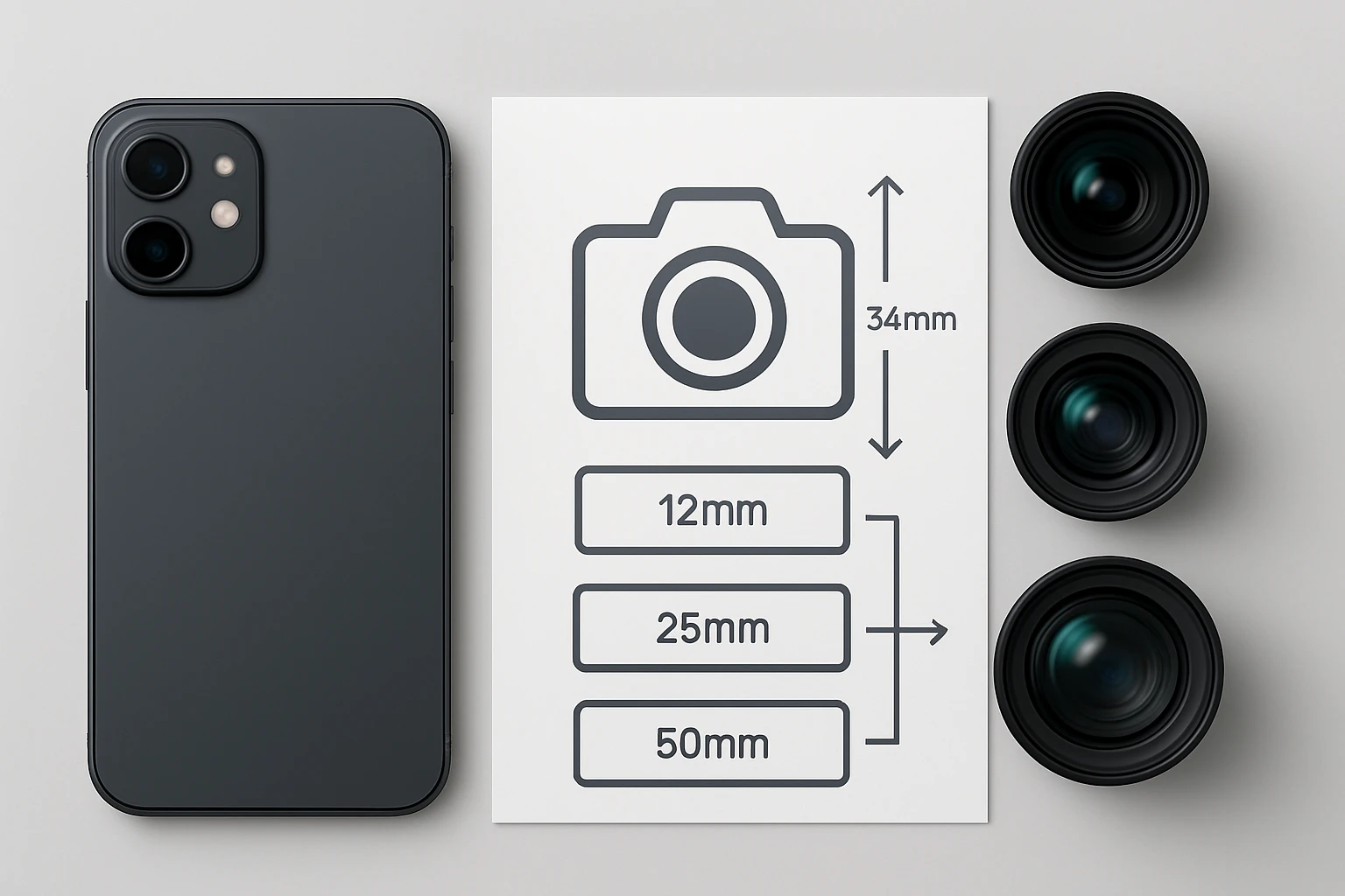 How to Map Smartphone Lens Focal Lengths to Full‑Frame (35mm) Equivalents